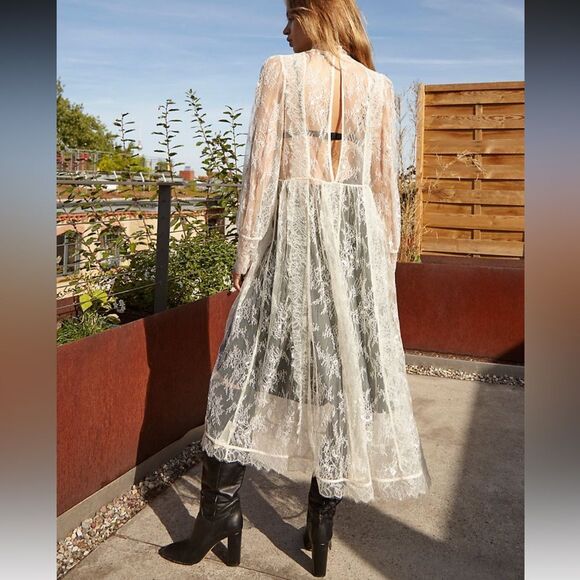 Aritzia Black Lace Maxi Dress - Picture 9 of 11